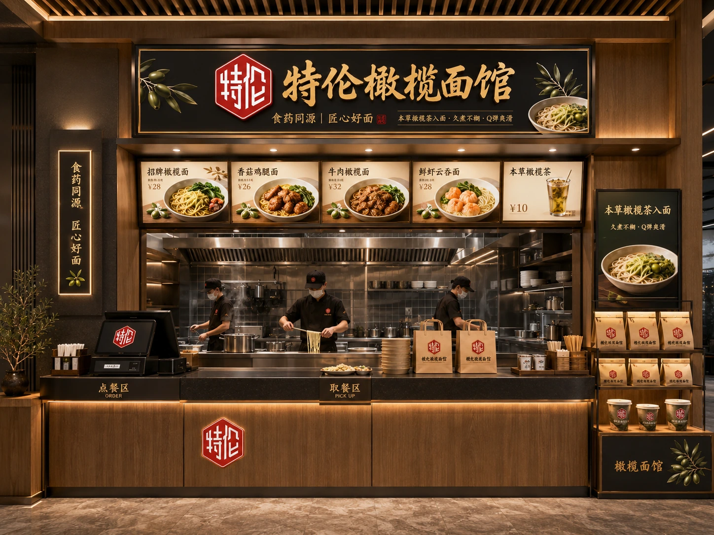 特伦品牌既有档口空间展示